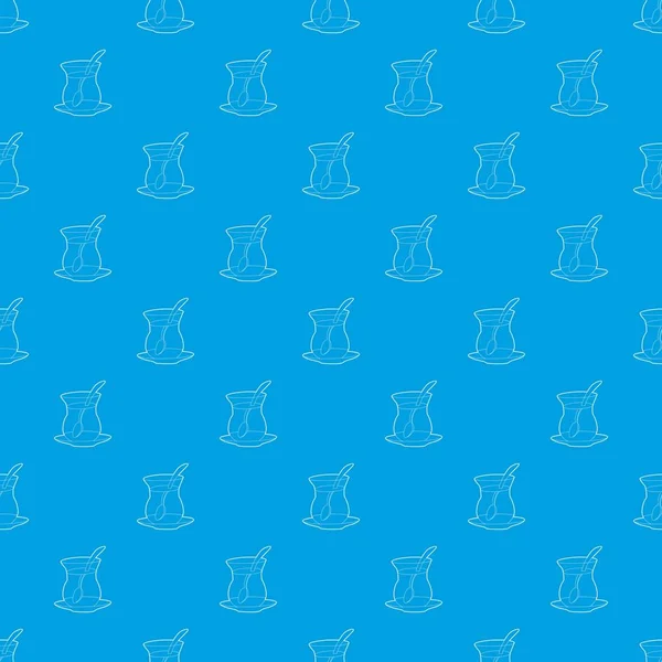 Soğuk çay desen vektör kesintisiz mavi