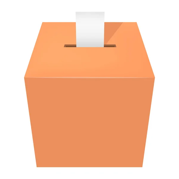 Макет виборчої скриньки, реалістичний стиль — стоковий вектор