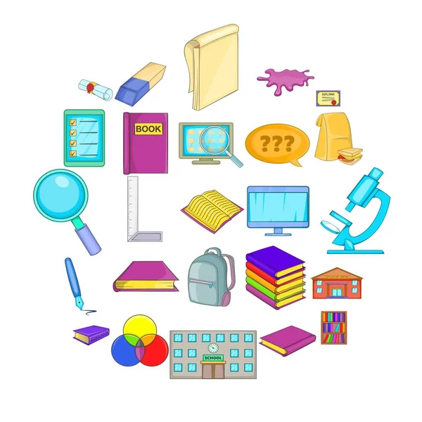 Algı Icons set, karikatür tarzı