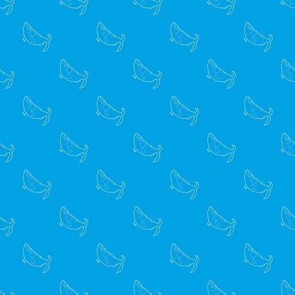 Balık desen vektör kesintisiz mavi