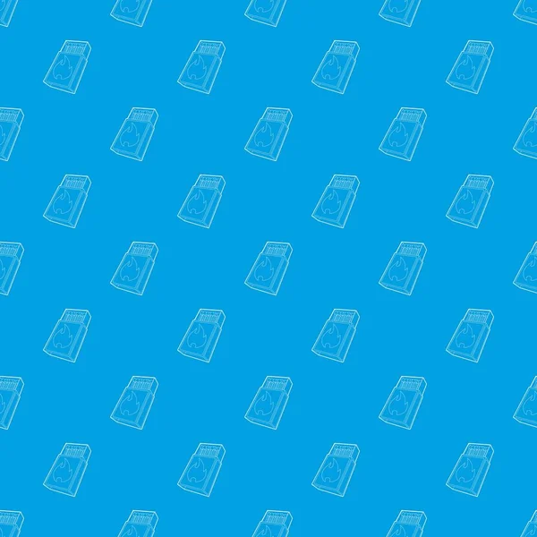 Kutu kibrit desen vektör kesintisiz mavi