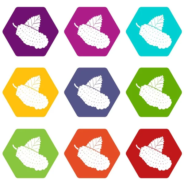 9 vektör dut Icons set