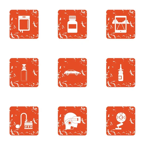 Sanal temizlik simgeler kümesi, grunge tarzı