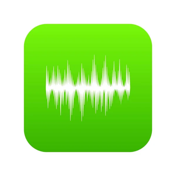 デジタル オーディオのイコライザー技術アイコン デジタル グリーン — ストックベクタ