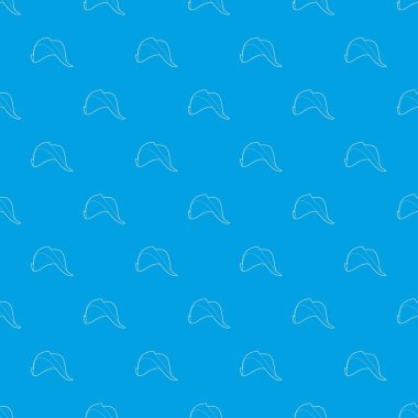 Balıkçı şapkası desen vektör kesintisiz mavi