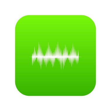 Dijital ses ekolayzır teknoloji simgesi dijital yeşil