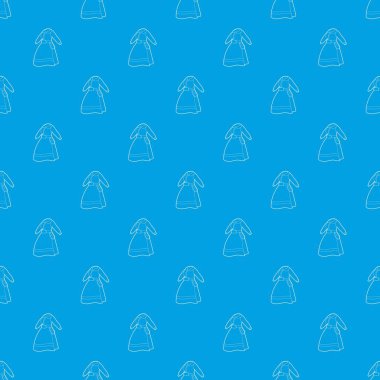 Ulusal elbise desen vektör kesintisiz mavi