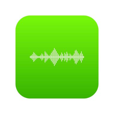 Müzik darbe simgesi dijital yeşil