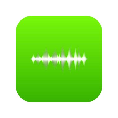 Dijital ses ekolayzır teknoloji simgesi dijital yeşil