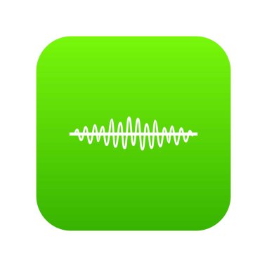 Ses dalgası simgesi dijital yeşil
