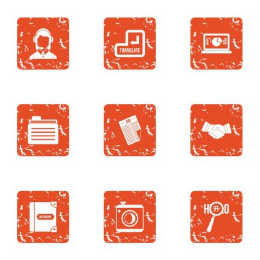 İşleme simgeler kümesi, grunge tarzı