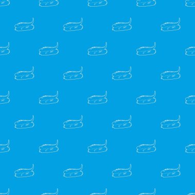 İguana desen vektör kesintisiz mavi