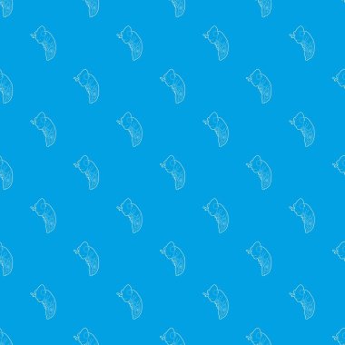 Bukalemun desen vektör kesintisiz mavi