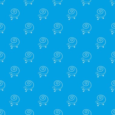 Hızlı kertenkele desen vektör kesintisiz mavi