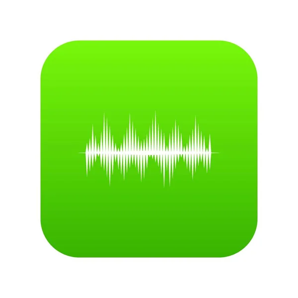 デジタル オーディオのイコライザー技術アイコン デジタル グリーン — ストックベクタ