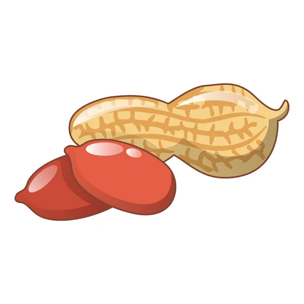 Erdnüsse-Ikone, Cartoon-Stil — Stockvektor