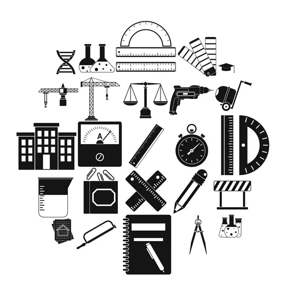 Bölücü Icons set, basit tarzı