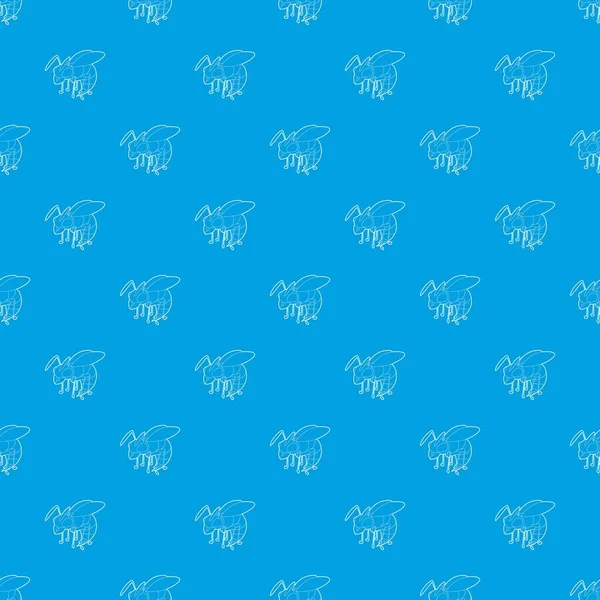 WASP desen vektör kesintisiz mavi