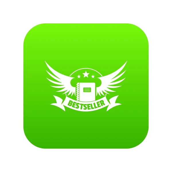 Bestseller icono verde vector — Vector de stock