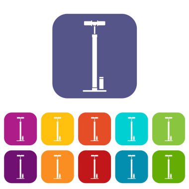 Bisiklet pompası Icons set