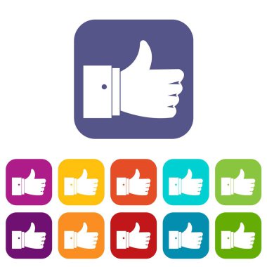 Hareket simgeleri kümesini başparmak