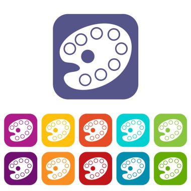 Resim paleti Icons set