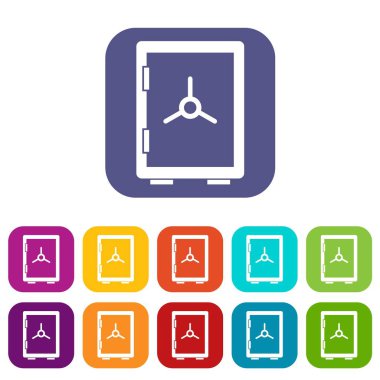 Kapalı güvenli Icons set