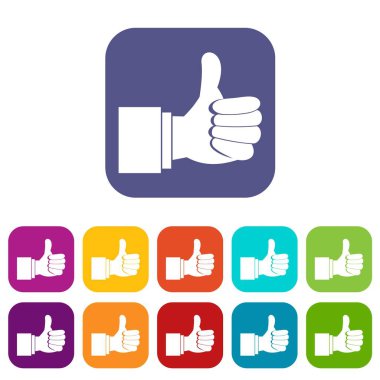 Hareket simgeleri kümesini başparmak