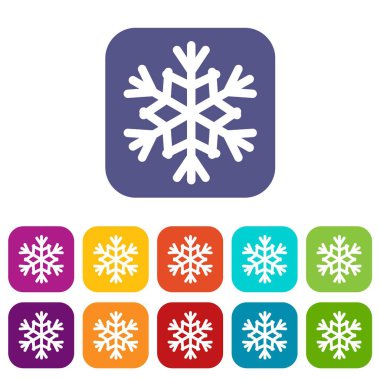 kar tanesi Icons set