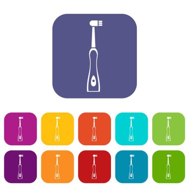 Elektrikli diş fırçası Icons set