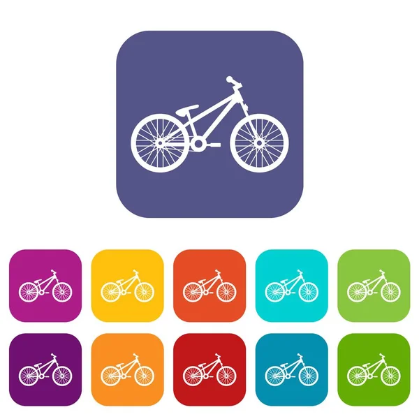 Zestaw ikon rower — Wektor stockowy