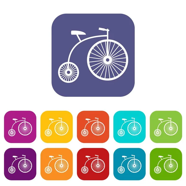 Penny-Farthing Icons set