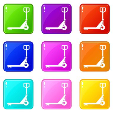 El kamyon simgeler 9 seti