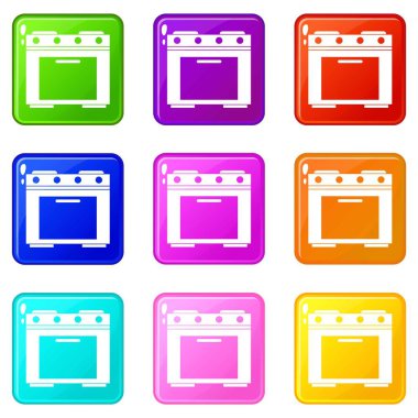 Gaz sobası Icons 9 set