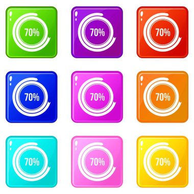 İşaret 70 yük Icons 9 set