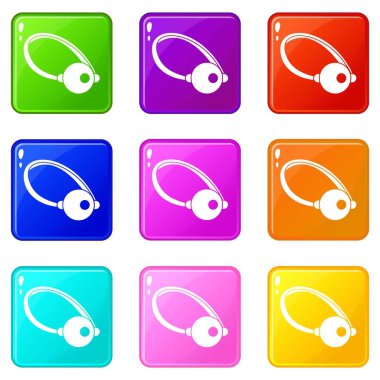 Palyaço burun simgeler 9 ayarla