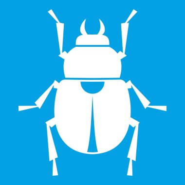 Bokböceği simgesi beyaz