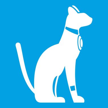 Mısır kedi simgesi beyaz