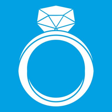 Alyans simgesi beyaz