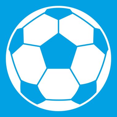 Futbol futbol topu simgesi beyaz