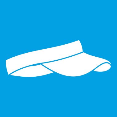 Golf güneşlik simgesi beyaz