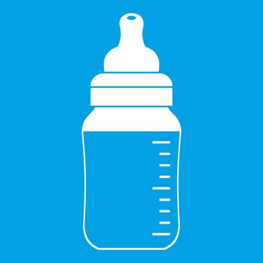 Bebek süt şişesi simgesi beyaz