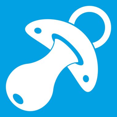 Bebek emziği simgesi beyaz