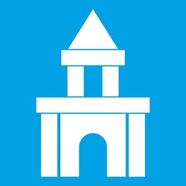 Blok oyuncak simgesi beyaz