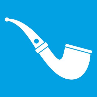 Sigara boru simgesi Beyaz