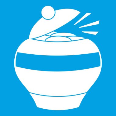 Pot beyaz altın sikke simge tam