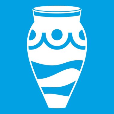 Boş vazo simgesi beyaz