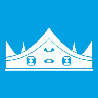 Royal crown simgesi beyaz