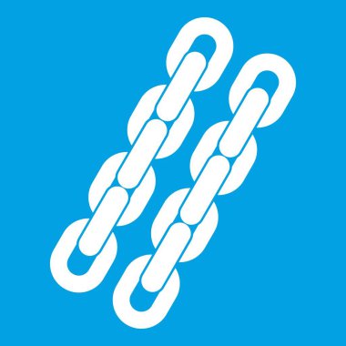 Zincir simgesi beyaz