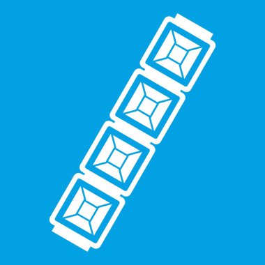 Takı zincir simgesi beyaz